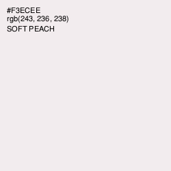 #F3ECEE - Soft Peach Color Image